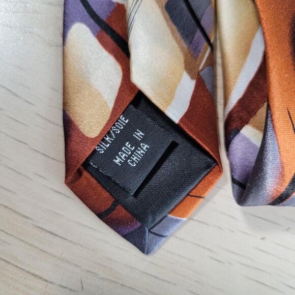 J Garcia Smile Silk Mens Neck Tie Collector Edition Colorful Abstract Watercolor - Picture 6 of 6